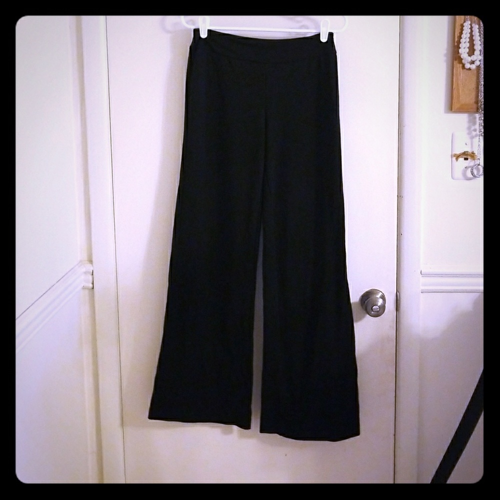 Black knit dress pants